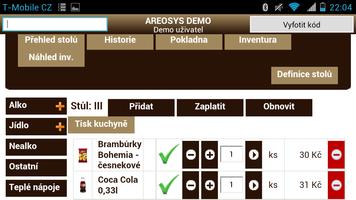 AREOSYS mobilní číšník screenshot 1