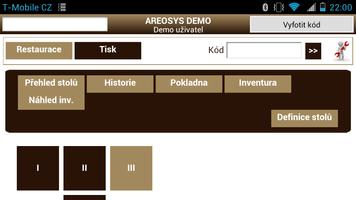 AREOSYS mobilní číšník screenshot 2