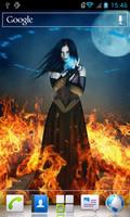 2 Schermata Witch on fire live wallpaper
