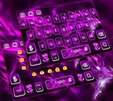 Neon Dragon Keyboard Theme syot layar 2