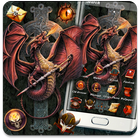 Fire Dragon Cross Sword Theme ikon
