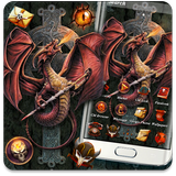 Fire Dragon Cross Sword Theme icon