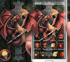 برنامه‌نما Fire Dragon Cross Sword Theme عکس از صفحه