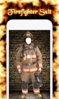 Fire Fighter Suit Photo Montage Affiche