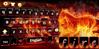 برنامه‌نما Fire Horse keyboard Theme عکس از صفحه