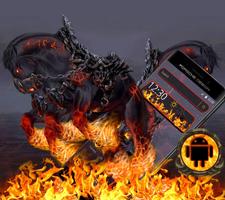 Tema Burning Fire Horse poster