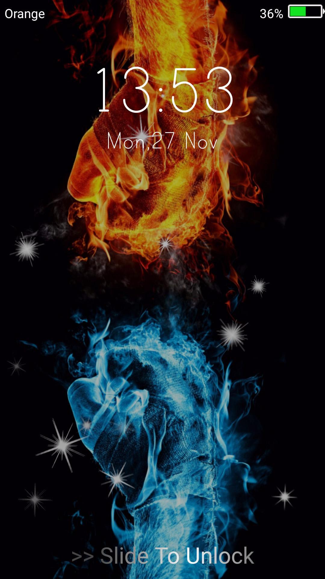 Fire And Ice Live Wallpaper Lock Screen For Android Apk