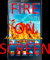 Realistic Fire on Screen Joke poster