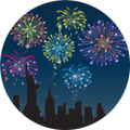 New York Fireworks + Live Wallpaper
