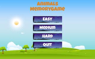 Animals for kids - Memory Game Poster