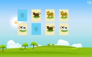 Animals for kids - Memory Game تصوير الشاشة 1