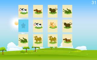 Animals for kids - Memory Game captura de pantalla 3