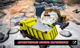 Salt Mine Excavator Crane Driver Construction Site poster