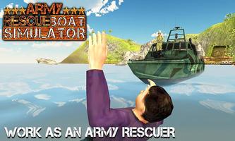 Army Rescue Boat Simulator 3D Affiche