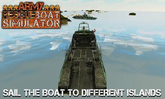 Army Rescue Boat Simulator 3D capture d'écran 1