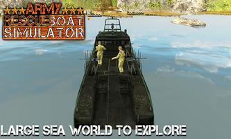 برنامه‌نما Army Rescue Boat Simulator 3D عکس از صفحه