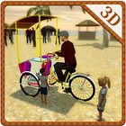 Beach Ice Cream Delivery Bike icon