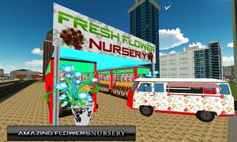 Fresh Flower Delivery Truck 3D स्क्रीनशॉट 1