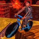 Rooftop BMX Bicycle - Impossible Lava Tracks Sim aplikacja