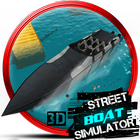 Street Boat Simulator -3D City icône