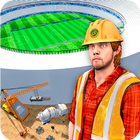 Football Stadium Construction Zone Crane Operator আইকন