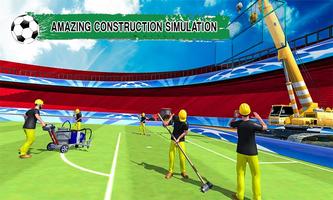 Football Stadium Construction Zone Crane Operator imagem de tela 1
