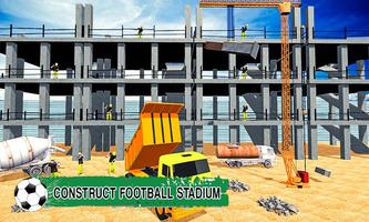 Football Stadium Construction Zone Crane Operator imagem de tela 2