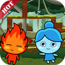 Watergirl and Fireboy in Jurassic World APK