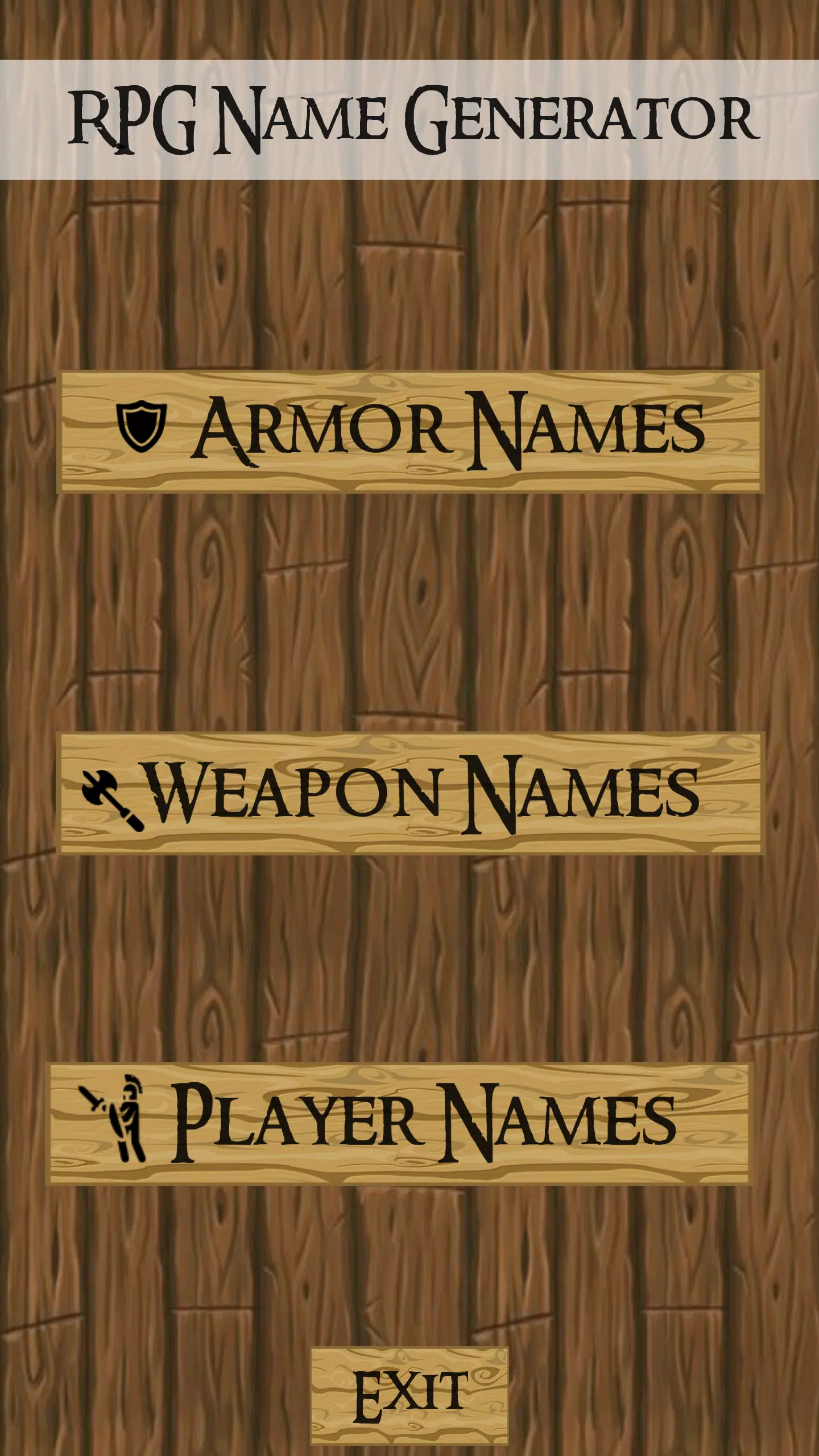 RPG Name Generator APK for Android Download