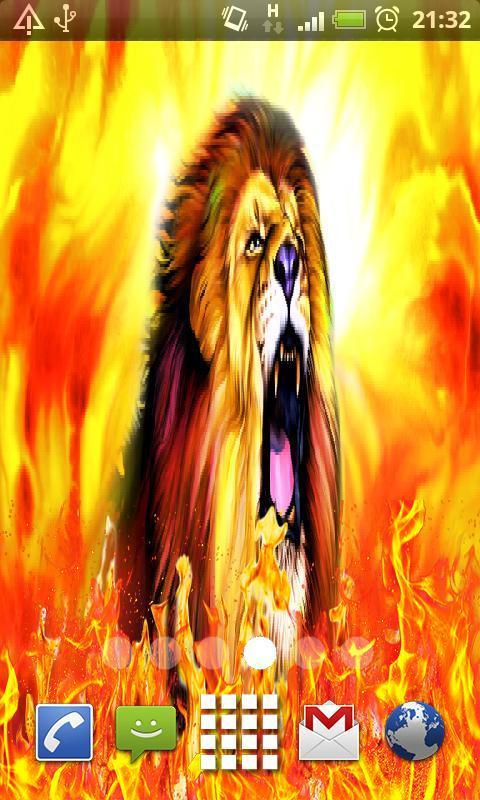 Fire Lion Fire Live Wallpaper For Android Apk Download