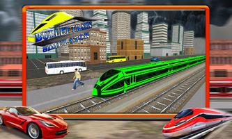 Rail Bullet Train Driver Game Affiche