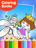 Coloring Book For Dora Girls screenshot 1