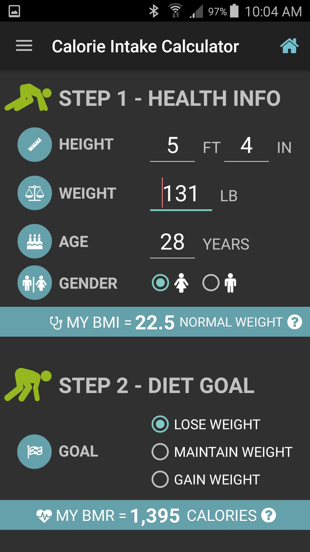 Calories Intake Calculator APK for Android Download