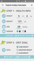 Diet Calories Start Calculator ポスター