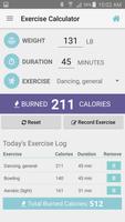 Poster Exercise Calorie Calculator