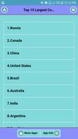 Top 15 Largest Countries In The World 海报