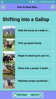 How to Keep Balance on Horse-poster
