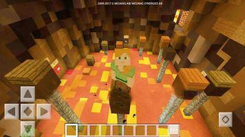Volcano RUN parkour Map for MCPE Craft! poster