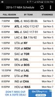 2016-2017 Basketball Schedule الملصق
