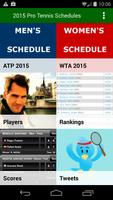 2016 Tennis Schedules ATP WTA पोस्टर