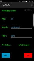 Weekday Finder تصوير الشاشة 1