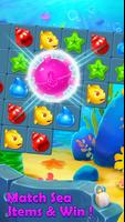 Fish Treasure Match 3 تصوير الشاشة 2