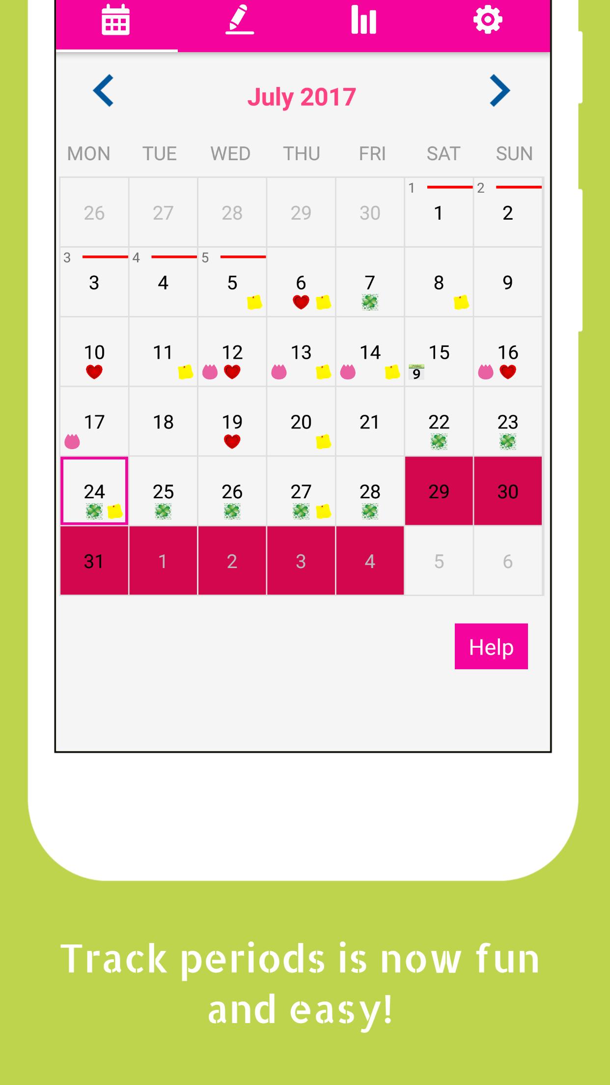 My Period Tracker Menstruation Calendar For Android Apk Download