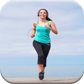 Pedometer for walking and running icon