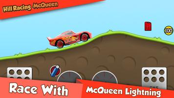 Hill Racing McQueen Lightning Affiche