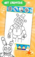Coloring Book at Five Nights Affiche
