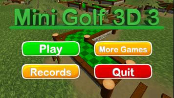 Mini Golf 3D 3 تصوير الشاشة 1