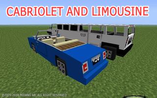 Cars mod for Minecraft PE Affiche