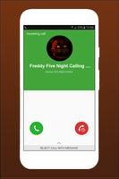 Call Free From Freddy Five Night Fake Affiche