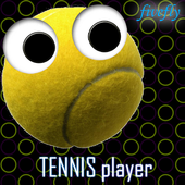 Tennis player icon